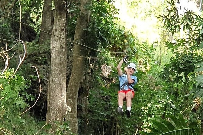 16 Lines Zipline, Cave and Mud Spa Combo Tour with Lunch in Fiji - From Nadi hotel pickup to Fiji’s forest canopy