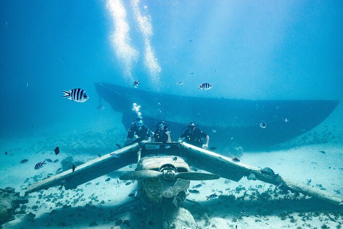Baptism diving in the turquoise waters of Tahiti - Timing, weather, and cancellation details