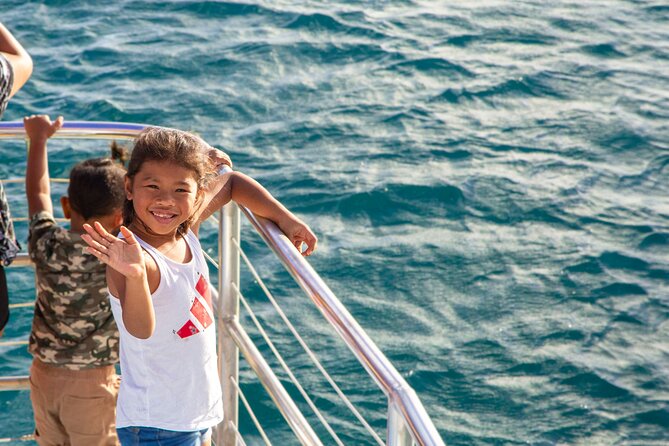 BIG Sunset Cruise - Dinner & Dolphin Watching in Guam - Leaving Agat Marina for the open water