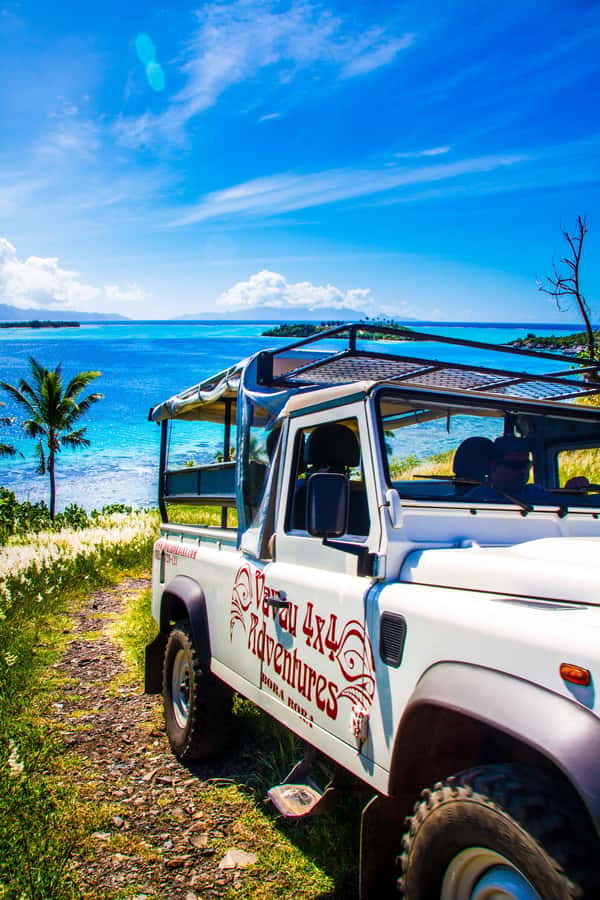 Bora Bora: 4x4 Safari with Snorkelling Combo Tour - WWII guns bring a quieter historical stop