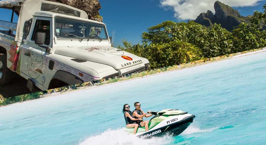 Bora Bora Adventure Day: 4X4 and Jet Ski with Lunch - Starting from your hotel or Vaitape Pier
