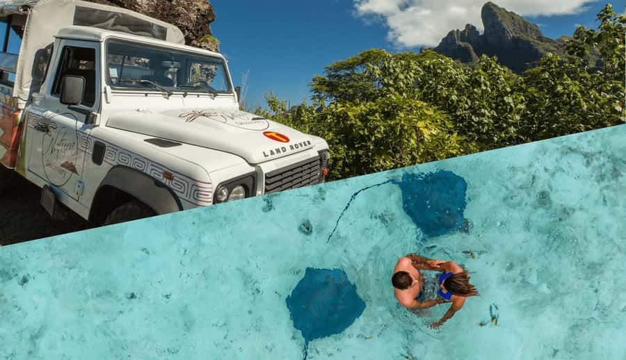 Bora Bora by Land and Sea: 4WD Safari and Snorkel - Seeing Bora Bora from an open-sided 4WD