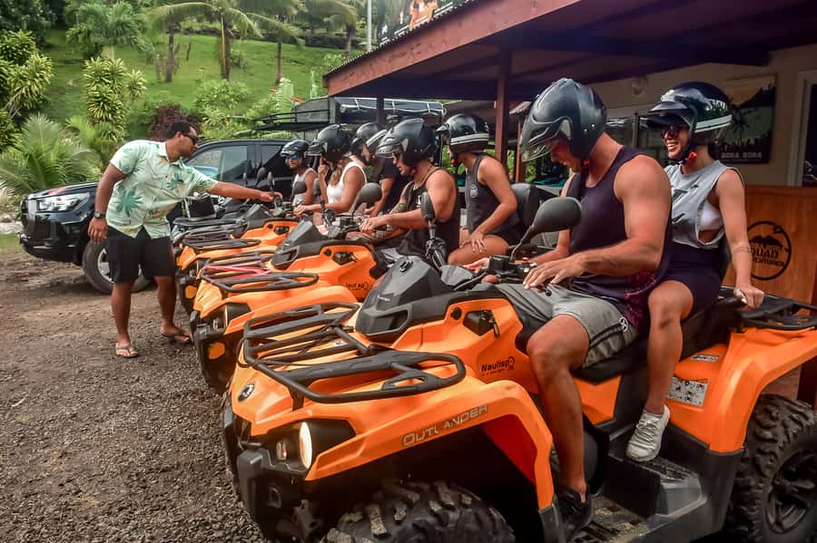 Bora Bora: Combo ATV & Jet Ski Day Trip with Polynesian BBQ - The 9:00 a.m. ATV tour around the island