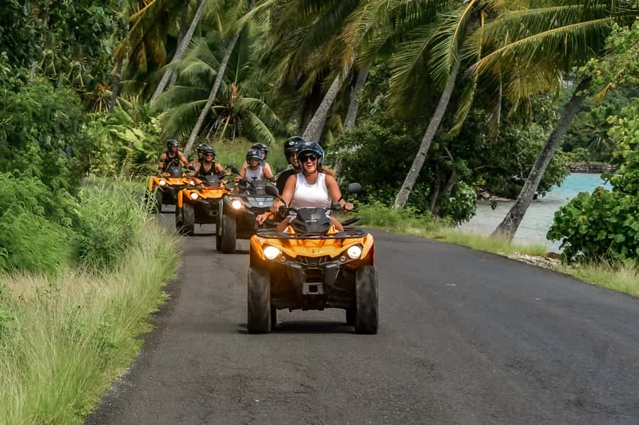 Bora Bora: Combo ATV & Jet Ski Day Trip with Polynesian BBQ - Noon on the lagoon by jet ski