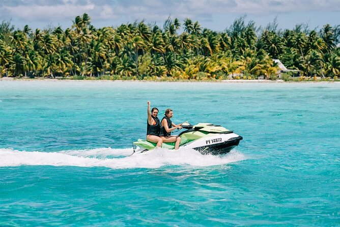 Bora Bora Combo Jet Ski and ATV Quads Tour - ATV tracks, tropical plants, and mountain views