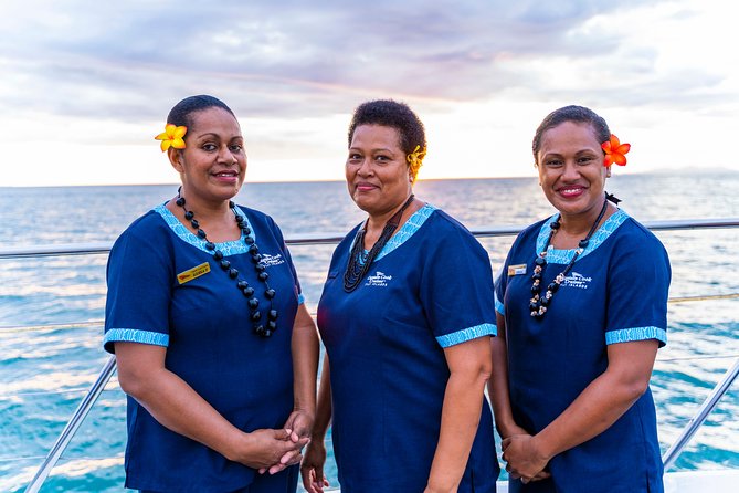 Captain Cook Cruises Fiji - Sunset Dinner Cruise - Sailing out from Port Denarau at 5 pm