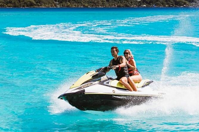 Combo snorkeling + motu lunch + jet ski group tour full day - A guided jet ski ride around Bora Bora