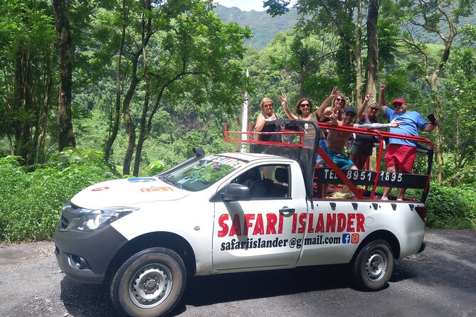 Crossing Island of Tahiti 4x4 Mountain, Waterfall, River, Basins - The river crossings and the fun of the bumps