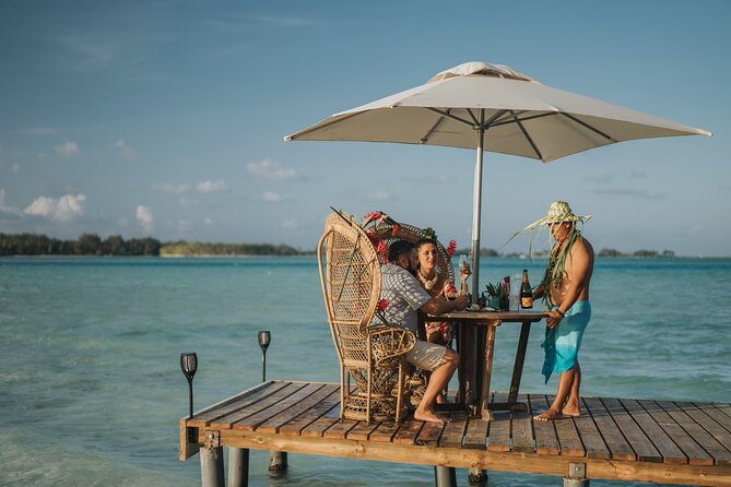 Day on a private island in Bora Bora - alone in the world - Romantic touches, photos, and Polynesian celebrations