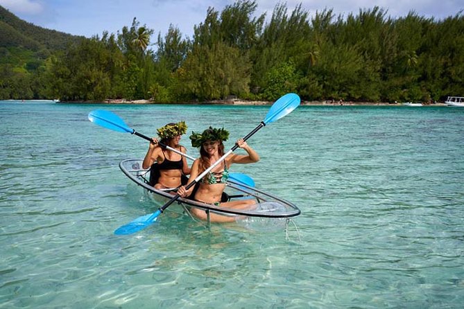 Eco guided excursion to the lagoon of Moorea in transparent kayak 1/2 day morning - Key points to know before you book