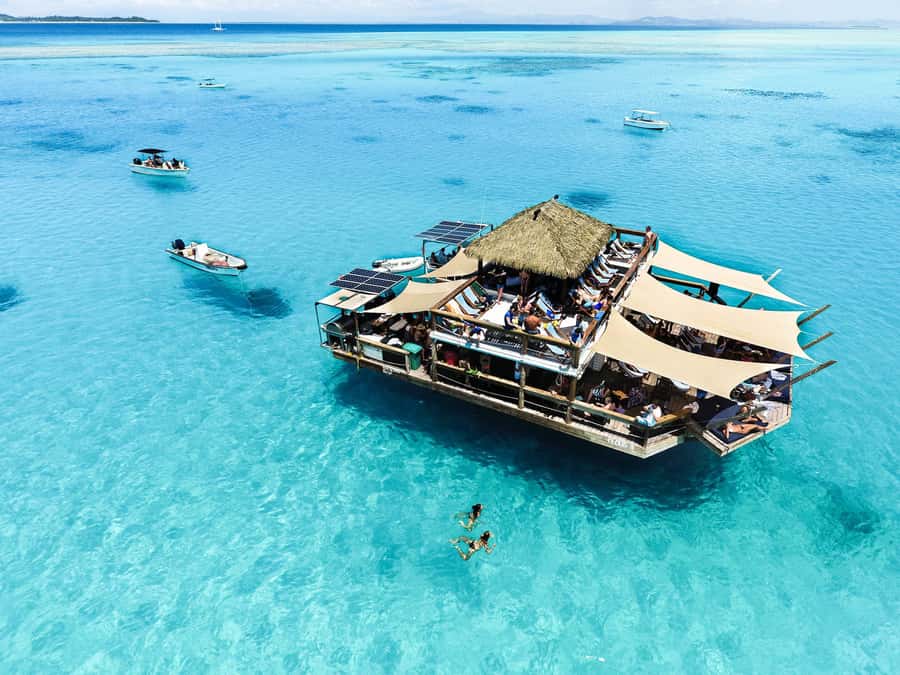 Fiji: Cloud 9 Floating Platform & Water Sports Adventure - A floating platform with a clear purpose