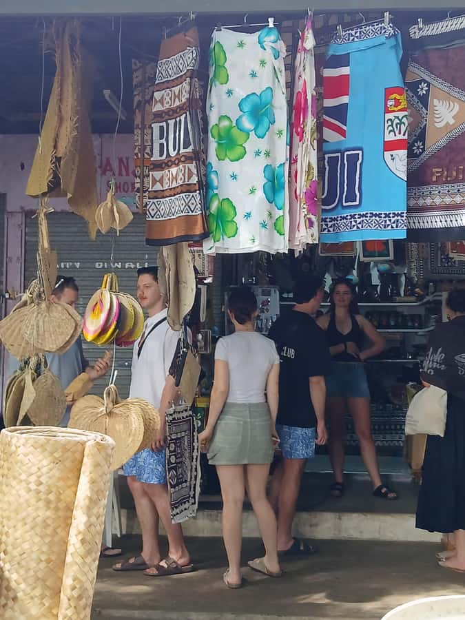 Fiji: Nadi Tour with Tifajek Mudpool and Hotspring Visit - Temple, fruit stalls, and the first look at Nadi