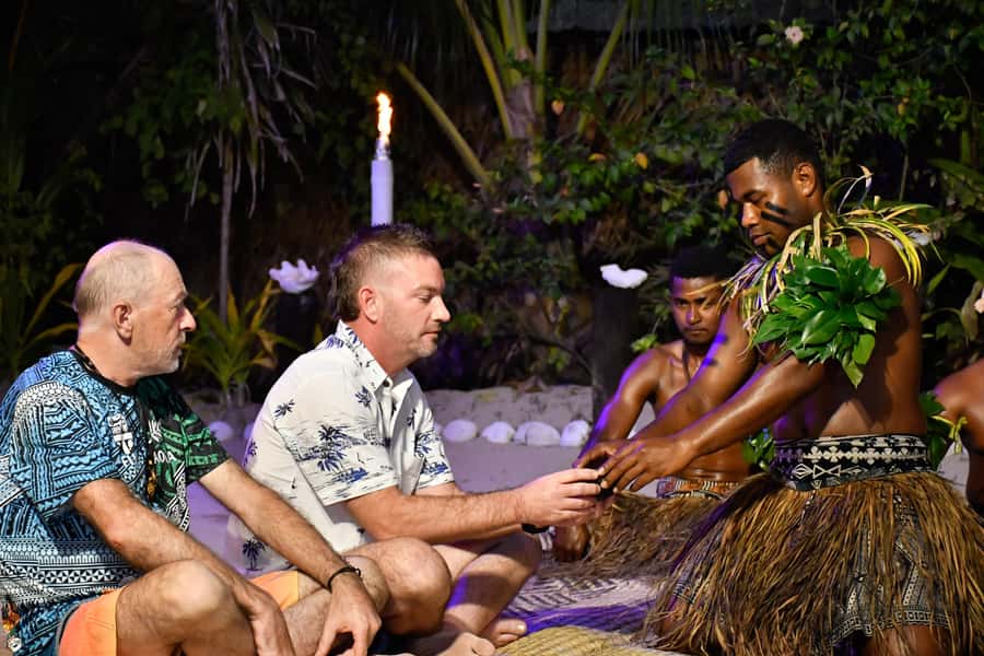 Fiji: Sunset Cruise with Dinner and Fire Show - A sunset route down the Tuva River