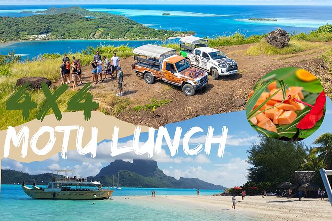 Full Day Combo 4X4 Adventure Tour & Motu FANFAN Pass with Buffet - Faanui, marae, plants, and island traditions