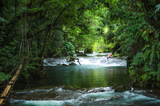 Full Day Tour Cascades Adventure, Turtles and Blue Lagoon - Crystal Blue Lagoon and the Rope Swing