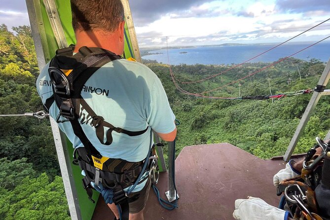 Giant Canyon Swing with Transfers - Ziplining and garden time make it a group outing