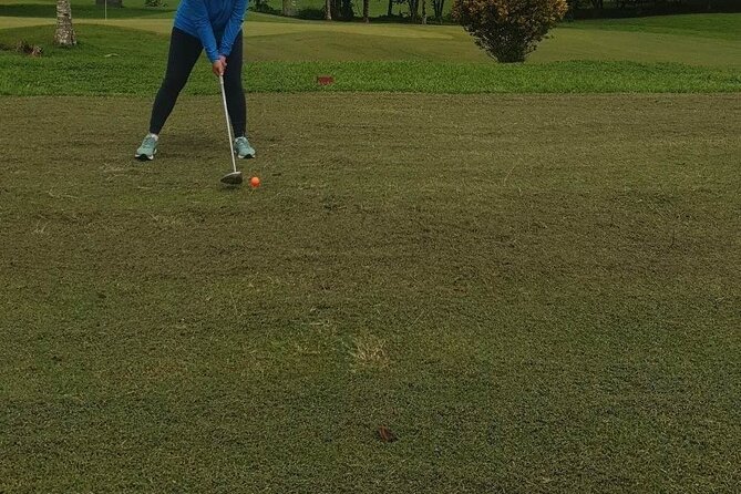 Golf Excursion Activity in Samoa - Getting set up at Faleata