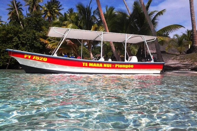 Half day excursion Tahaa - departure Raiatea / ideal cruise line - The boat ride from Raiatea to Tahaa