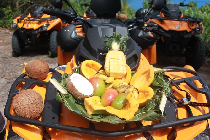 Island Tour & Getaway on the Bora Bora Mountains by Quad / ATV - The Anau rock and Mount Otemanu