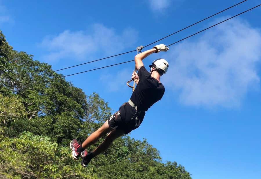 Largest Zipline & Cave Exploration from sigatoka coral coast - Entering the limestone cave