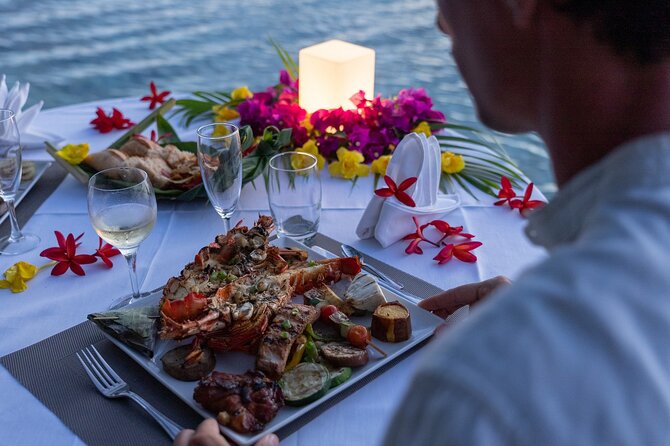Luxury Private Sunset Cruise and Motu Dinner in Bora-Bora - A three-course meal served by your guide
