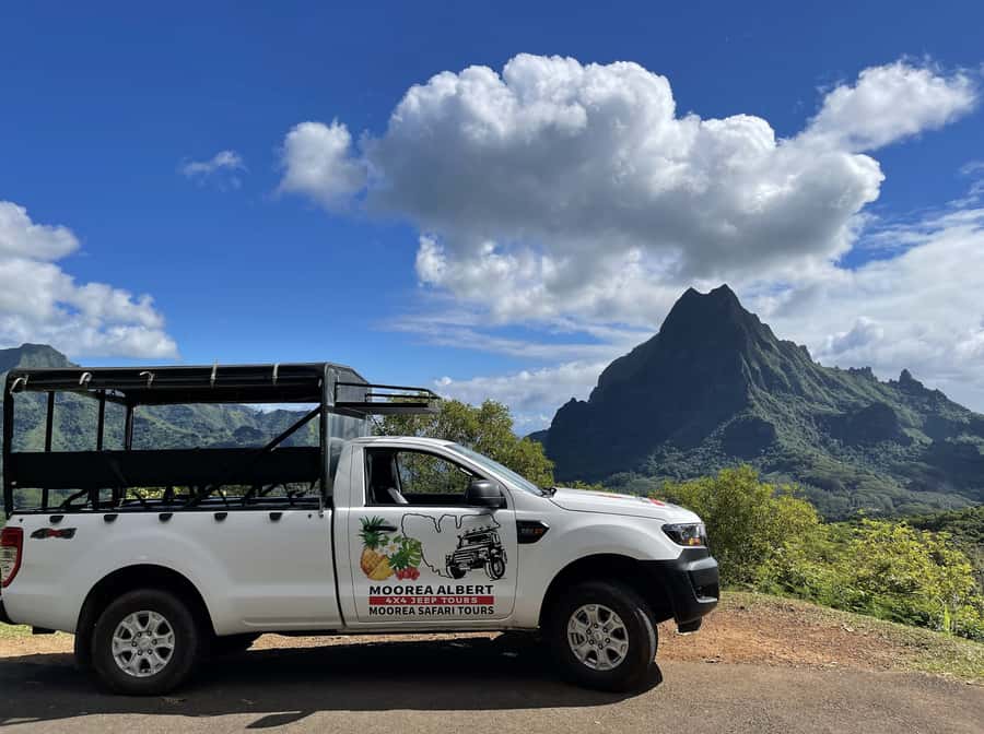 Moorea Cruise Ships: 4x4, Belvedere,Magic Mountain pineaple - Cook’s Bay and the island’s main sights