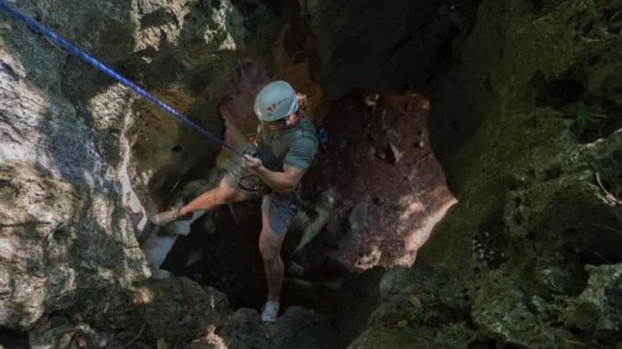Nadi: Abseiling, Zipline, and Cave Tour with Meal - Abseiling 40 metres into Tau Caves