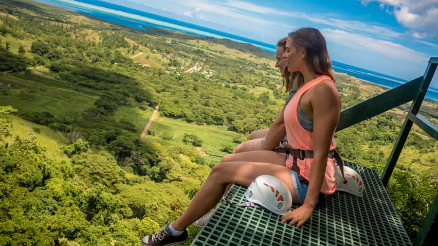 Nadi: Zipline Adventure with Cave Exploration - Entering the limestone caves