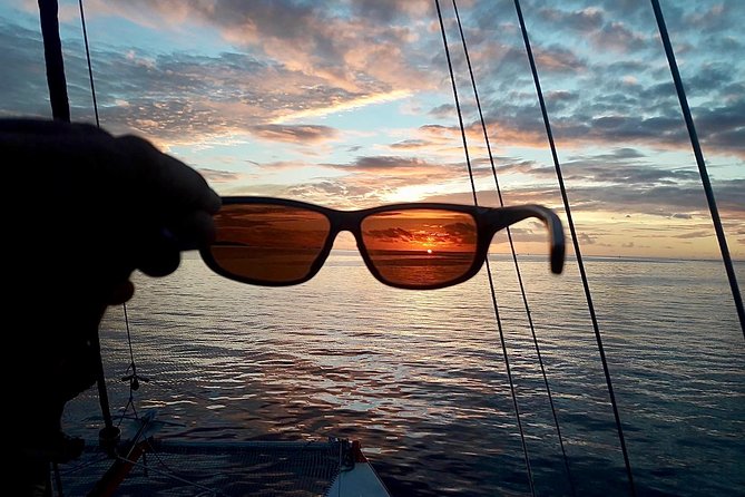 PRIVATE Sunset Cruise : Moorea Sailing on a Catamaran named Taboo - Drinks, photographs, and the small details
