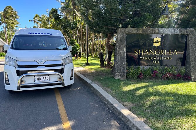 Private Transfer :Nadi Airport to Shangri-La Fijian Resort Yanuca - A private ride to Yanuca Island
