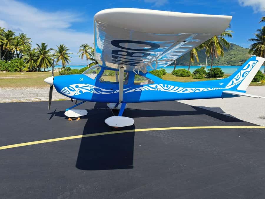 Raiatea: Bora Bora and Taha'a Private Scenic Flight one hour - Why the view works best from a small plane