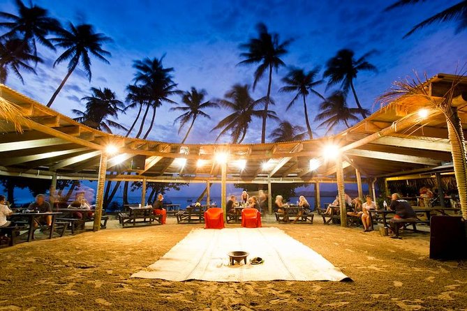 Robinson Crusoe Sunset Cruise Including Dinner, Cultural Show & Transfers - Firelight, Fijian food, and a sunset on the water
