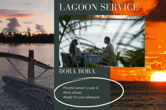 Romantic Private Sunset and Motu Dinner for Two - A 5 p.m. start sets the evening in motion