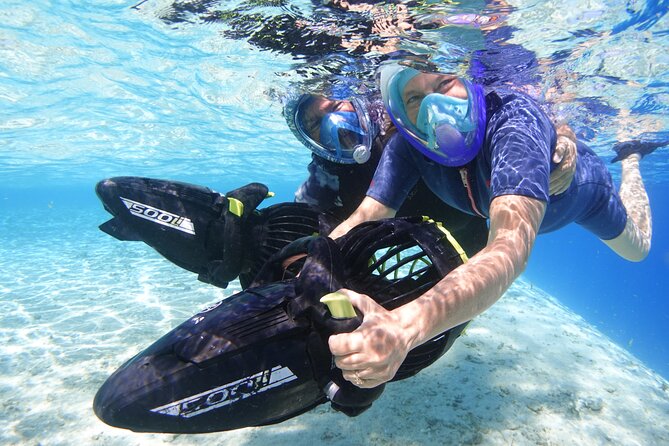Sea Scooter Jet snorkeling "Moorea Reef Adventure" - First reef stop: coral gardens and easy orientation
