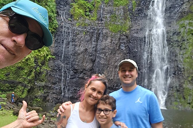 Small Group Shared Tahiti Circle Island Waterfalls and Views - Faarumai Waterfalls: the tour’s biggest natural stop
