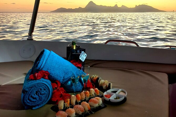 Sunset Cruise in Tahiti - Cocktails, wine, sushi, and Polynesian music