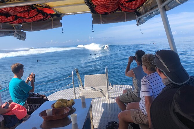 Taxi Boat to Watch the Teahupoo International Surfing Competition - The ride into the channel