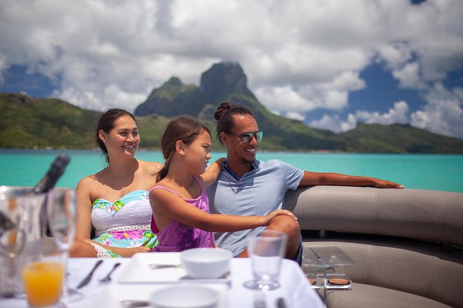 Toa Boat Bora Bora Private Lagoon tour with Lunch on Ambassador Boat - The slide gives the boat a playful side