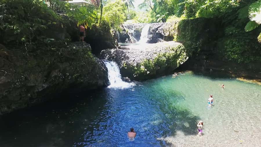 Tour of Primeval Crystal Waters of Samoa - Togitogiga Waterfall and the south coast