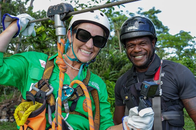 Vanuatu Jungle Zipline, Swing and Skybridge Combo with Transfer - Three thrills in one Port Vila outing