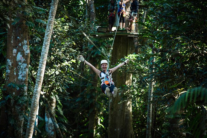 Vanuatu Jungle Zipline with Transfers - The zipline course, from platform to platform
