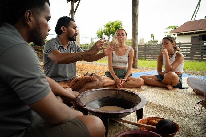 Vavavi - Fijian Cooking & Cultural Experience - Coconut scraping, weaving, and kava