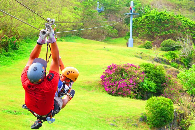 Zipline + Beach Package - From jungle cables to Tumon Bay